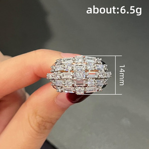 Anello Geometrico Colorato con Design a Fascia Completa per Donne - Product Image 5