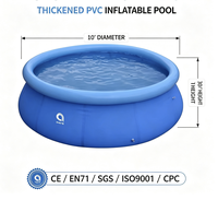 Grande piscine gonflable en PVC pour les familles, les enfants et les bébés - Équipement de baignade et de jeux aquatiques d'été