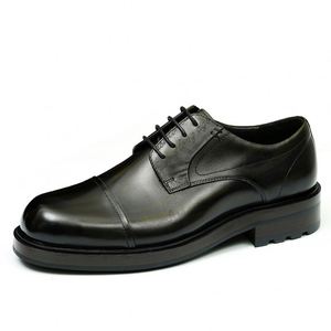 Chaussures habillées en cuir véritable pour hommes, rehaussantes, style britannique rétro, à bout rond et à lacets, pour le travail et les occasions décontractées d'automne - Product Image 5