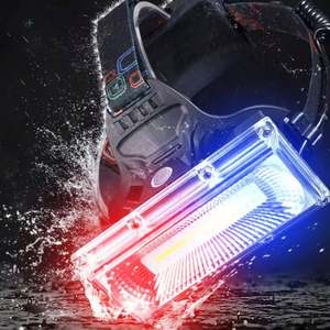 WOSEN Hot Sale Cob Large <b>Floodlight</b> Warning Headlight Aluminum Night Fishing Usb Rechargeable Waterpoof Flashlight Led Headlamp - Product Image 3