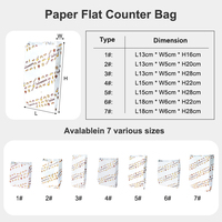 Sacs en papier plats jetables résistants à l'huile pour poulet frit, frites, biscuits, desserts – Sacs à déjeuner en papier sulfurisé