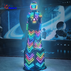 Traje de <span class=keywords><strong>Robot</strong></span> LED con Zancos, Disfraz de Armadura Gigante Brillante para Festivales, Bares, Bodas, Inauguraciones, Baile Callejero, Eventos en Vivo, Fiestas - Product Image 2
