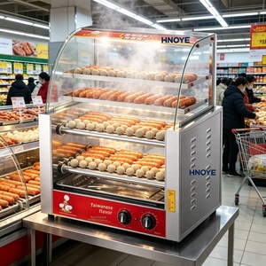 Máquina Eléctrica para Hot Dogs de 7 Rodillos, Parrilla Comercial para <span class=keywords><strong>Salchichas</strong></span> con Cubierta de Vidrio y Control de Temperatura Dual - Product Image 5