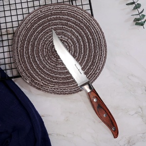 Low MOQ Good Price Kitchen Cutlery Steak <strong>Knives</strong> Set 6pcs Pakka Wood Handle Serrated <strong>Dinner</strong> <strong>Knife</strong> With Gift Box - Product Image 6