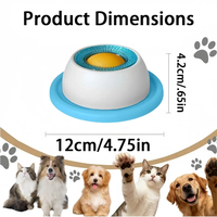 Plaque interactive amusante pour lécher, favorisant la santé dentaire, bol à friandises auto-différentielles, assiette d'entraînement pour lécher le yaourt pour chiens et chats