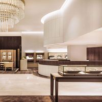 Vitrine de présentoir de bijouterie Bague en bois personnalisée professionnelle en verre de luxe