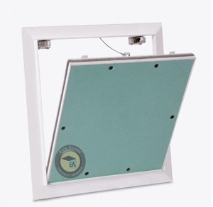 Dalle de plafond carrée ignifuge en plâtre commercial 2x2 pi, à encastrer, pour usage bureautique avec grille de plafond - Product Image 1