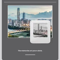 1.54 Inci Gantungan Kunci Pintar Unik Aplikasi Android & IOS NFC Pasif Layar Eink Tiga Warna Epaper Label Putih untuk Tampilan Foto