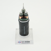 Cable de Alimentación de Aluminio 1kv 6.6kv 11kv 30kv 33kv 35kv, 3 Núcleos, Un Núcleo, Media Tensión, XLPE, Blindado, para Estación de Energía Marina, IP66