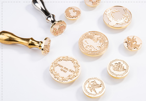 Con Dấu Sáp Con Dấu Đầu Đồng Đầu Con Dấu Rỗng Mà Không Cần Chạm Khắc - Product Image 5