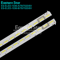 Bandes lumineuses LED ES-ELED-1036 pour rétroéclairage de téléviseur, 78 LED, 6 V, 2 pièces/ensemble, pour téléviseur Lgg 65 pouces, 65QNED9M, 65QNED82, remplacement de la bande lumineuse LED
