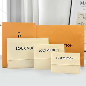 Luxus Fabrik benutzer definierte Logo gedruckt Bio-Leinwand Kleidung Beutel Kleidungs stück Verpackung Klappe Twill Baumwolle Handtasche Staub Umschlag Tasche - Product Image 3