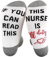 Nouvelles Chaussettes Unisexe 2026 avec Mots Amusants et Lettres « Si vous pouvez lire ceci » pour Infirmières et Enseignants