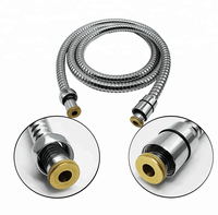 Tuyau de douche flexible et durable en acier inoxydable 304 chromé de 1,5 m Homedec, idéal pour l'hôtellerie, avec garantie d'un an