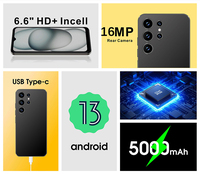 هاتف محمول S24 Ultra 3GB RAM + GB ROM بوصة ثنائية SIM mAh بطارية 5 + 13 كاميرا Android 4G هاتف ذكي