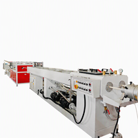 Machine d'extrusion de tuyaux jumeaux en PVC avec double vis conique controtournante, haute productivité, composants PLC essentiels