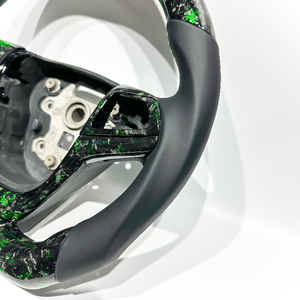 Volante para VF Commodore SSV-GTS VF HSV SSV GTS con Fibra de Carbono Forjada Verde Real para Holden VF Commodore SSV-GTS <span class=keywords><strong>GM</strong></span> - Product Image 2