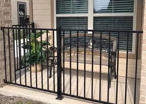 OEM ODM Factory Short Wrought Iron Fence Tops Wrought Iron Fence Extension Italian Style Wrought Iron Fence