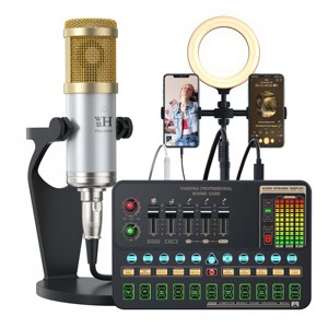 <span class=keywords><strong>Carte</strong></span> <span class=keywords><strong>Son</strong></span> V10XPro Table de Mixage Studio Microphone Réduction Bruit pour Chant Voix Pro BM800 Diffusion en Direct Téléphone Ordinateur <span class=keywords><strong>Enregistrement</strong></span> V10X Pro - Product Image 6