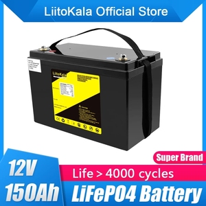 LiitoKala 12.8v 150AH Lifepo4 バッテリー 100A BMS <span class=keywords><strong>12V</strong></span> 150Ah バッテリー RV キセノンライト太陽エネルギー貯蔵インバーター用 - Product Image 3