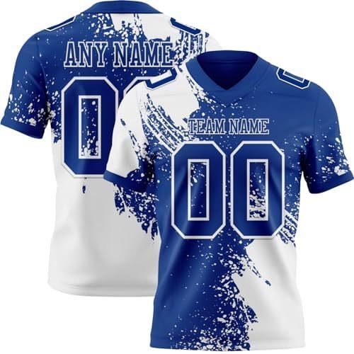 Bleu roi et blanc