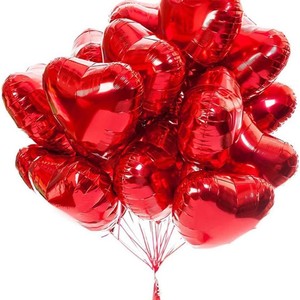 18inch tình yêu màu đỏ hình trái tim Helium lá Mylar bóng bay tùy chỉnh globos san Valentin kỷ niệm ngày Valentine trang trí đám cưới - Product Image 1