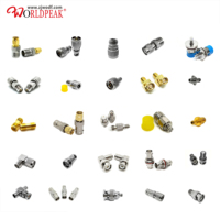Conector RF Sma a F 1P Conectores coaxiales de latón F Jack hembra a SMA Cable de antena Jack Adaptador de cable coaxial