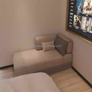 Juegos de Muebles de Madera Duraderos y Económicos para Dormitorios de Hotel, con Cama Individual, Sofá, Armario y Mesitas de Noche, para Hoteles de 3 Estrellas - Product Image 3