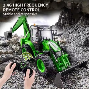 Huina 1579 RC coche camión 2 vías excavadora Control remoto carretilla elevadora ingeniería coche 1:14 modelo RC excavadora - Product Image 3