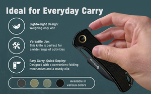 Chất lượng cao gấp dao cắm trại G10 xử lý túi ngoài trời EDC dao cho biểu tượng tùy chỉnh - Product Image 4