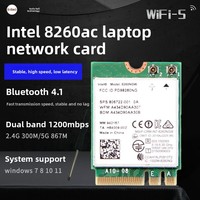 Tarjeta de Red Inalámbrica Interna para Escritorio Intel 8260NGW 8260AC 5G de Doble Banda Gigabit NGFF para 42 China