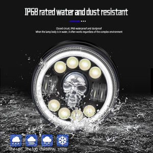 HAIZG 7 pollici faro Led personalizzato <span class=keywords><strong>tufo</strong></span> più 12V Off Road Drl 4x4 Jeeps faro anari rotondi moto Auto Led - Product Image 3