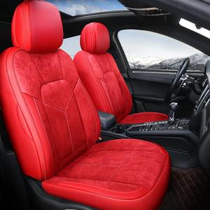 Fundas de Asiento de Alta Gama para Porsche Macan, Reemplazo de Asientos con Cuero Rojo Burdeos, Venta al Por Mayor de Fábrica - Product Image 2