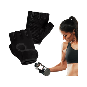 Luva Academia De Musculao Adulto Unissex medio dedo poliéster Fitness entrenamiento deportivo <span class=keywords><strong>Crossfit</strong></span> pulsera ajustable par - Product Image 1
