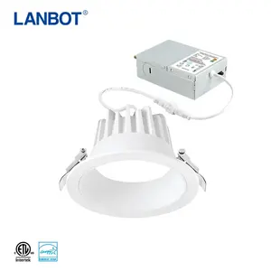 Led plafon aluminium, lampu sorot Hotel komersial, LED langit-langit tersembunyi, tahan air IP44, dapat disesuaikan COB SMD, lampu bawah