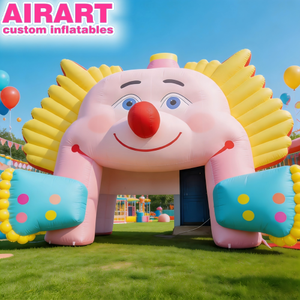Arche Murale Gonflable Modèle Visage de Clown Amusant, Tête de Clown Gonflable à Bouche Ouverte pour Entrée, Porte Gonflable pour Festivals de <span class=keywords><strong>Cirque</strong></span> et d'Halloween - Product Image 5