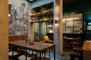 Comptoir de bar en marbre moderne personnalisé Comptoir de pub Décoration intérieure de meubles Lumière LED pour salle à manger et bar Design d'intérieur - Product Image 5