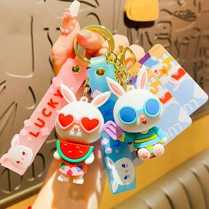 Cartoon Rabbit Keychain Trendy Fashion Car <b>Key</b> Ring Pendant Women Girl Cute Backpack Charm <b>Key</b> <b>Chains</b> - Product Image 2