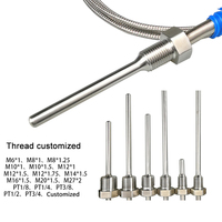 Sonde EGT industrielle à filetage, capteur haute température, thermocouple de type K pour gaz d'échappement de moteur
