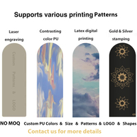Tapis de yoga portable en PU, léger et facile à ranger, antidérapant, résistant à la transpiration et facile à nettoyer, adapté au yoga en intérieur et en extérieur