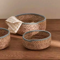 Panier de rangement tressé MIXWARES pour entrée, organiseur de clés, corbeille en paille pour collations, table à thé et articles divers pour la maison