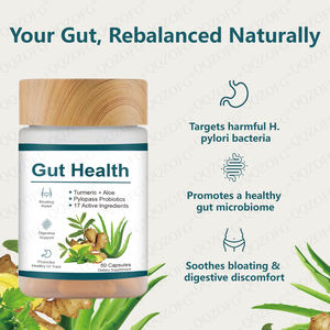 Salud intestinal Alivio de la hinchazón Cúrcuma Aloe Pylopass Probióticos 17 Ingredientes activos Soporte digestivo Promueve a las mujeres embarazadas - Product Image 4