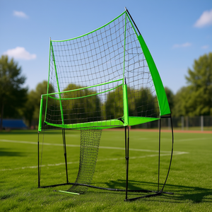 D0100X32WE6 Volleyball Training <b>Net</b> 8x11 Ft <b>Green</b> Mesh Adjustable Indoor Outdoor Practice Equipment - Product Image 2
