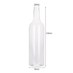 Nhãn Màn hình in ấn nhựa PET 750ml Rỗng chai rượu tái chế Pet người bảo trợ Tequila rượu rượu chai với nắp - Product Image 4