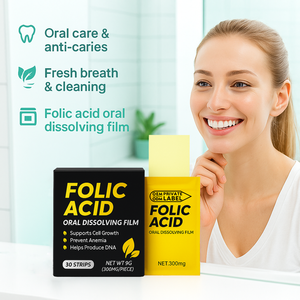 Film oral à dissolution rapide à base d'acide folique, complément alimentaire le plus vendu, enrichi en vitamines, favorise la croissance cellulaire et prévient l'anémie - Product Image 5