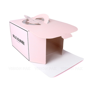 Cajas para Galletas de Panadería con Logotipo Personalizado, Caja para Pastel Tiramisú con Ventana, Contenedor para Pastel Tiramisú con Tapa - Product Image 6