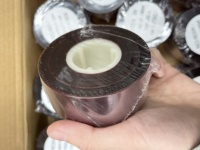 Ruban de transfert thermique en résine Sinoco, échantillon gratuit, 24 mm, 35 mm, 500 m, compatible avec les imprimantes d'étiquettes lavables multi-marques, modèle SNR6900