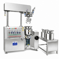 Agitateur homogénéisateur sous vide à chauffage vapeur et levage hydraulique pour shampoing