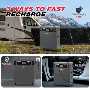Generador de Energía de 5000W 10240WH 25.6V 400AH con USB Tipo C, CA 100V 220V, Batería de Litio Lifepo4, Estación de Energía Solar con Luz LED - Product Image 4