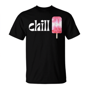 T-shirt estiva Chill Ice Cream in cotone premium, taglia unisex per adulti - Product Image 2
